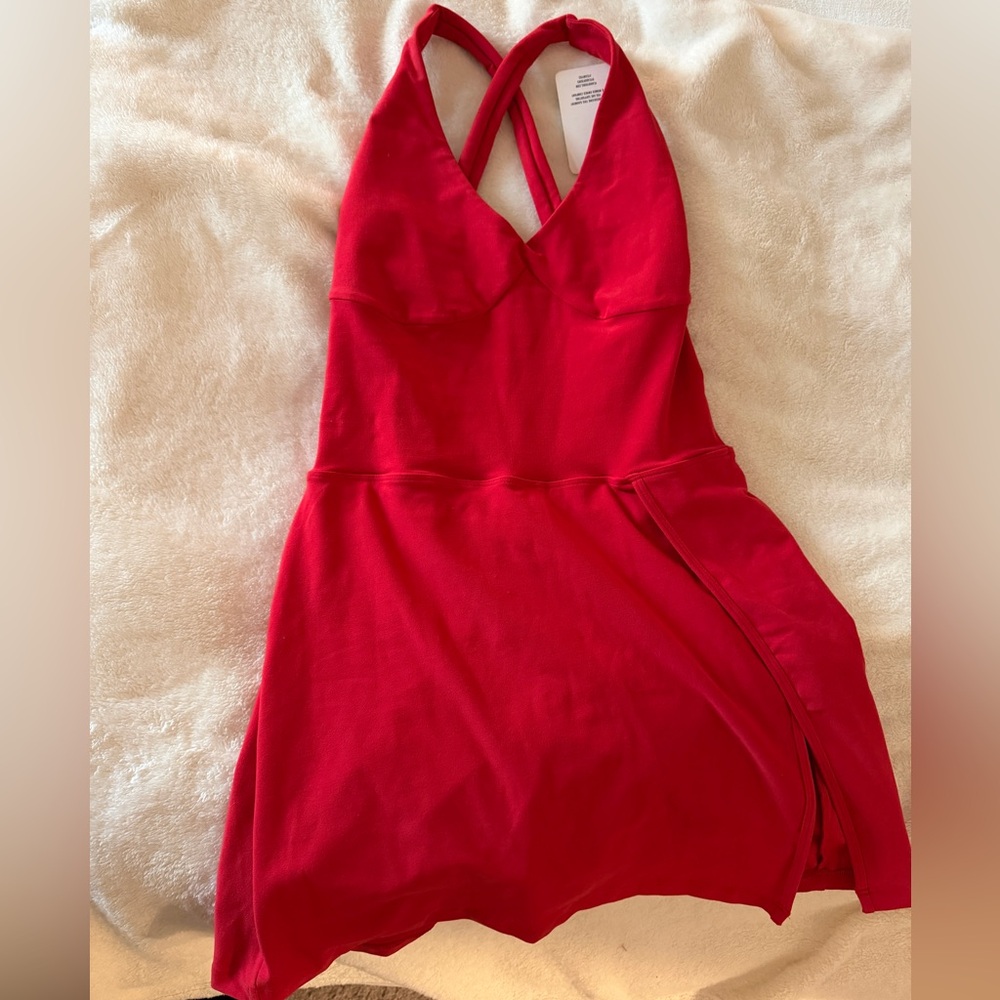 Year of Ours Red Workout Dress